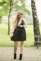 BLACK SOPSI DRESS