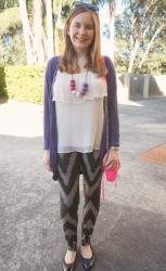 Two Different Ways to Wear Camis: Pink and Purple Outfits