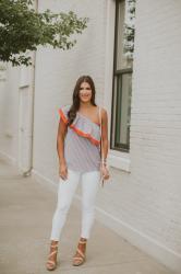 Ruffle One Shoulder Top