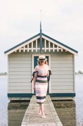 Pink Stripes and Black Bows