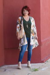 Kimono & Step-Hem Jeans