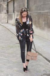 Black & Floral shirt