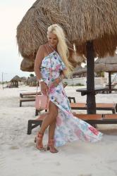 Floral Maxi Dress & Blu Spero