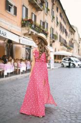 Backless Maxi Dress in Rome