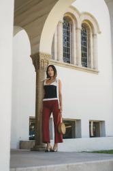 Jacquemus Top and Red Pants