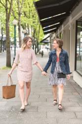 a mother-daughter date in the city