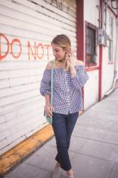 gingham tops and a donut date