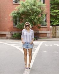 How To Dress Up Denim Cutoffs