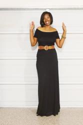 Amalli Talli Black Maxi Skirt