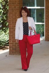 9 to 5 Style in Red Trousers