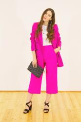 Completo tailleur estivo fucsia: un look che amo!