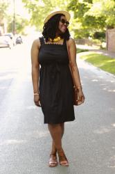 Black Midi Dress with Old Navy