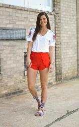 Red, White, & Gingham | 4th of July Outfit