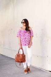 Printed Off The Shoulder Printed Off The Shoulder