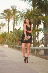 Hello summer! Costa de la luz | Black total look na wieczór 