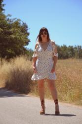 Look of the day:  Polka Dots Summer Dress