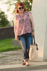 Floral Dotted Swiss Top & Linkup