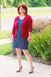 Navy Stripes and Heart Pumps