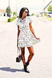 Ballerina print dress