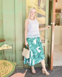 Trend Alert: Palm Prints & Wrap Skirts