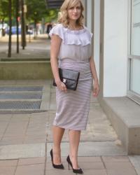 Work Wear | Lilac & A Midi Skirt