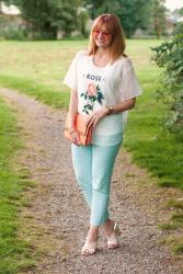 A Gorgeous Colour Combo of White, Mint and Tangerine #iwillwearwhatilike