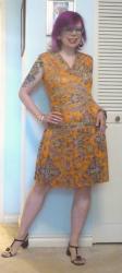 60s Orange Paisley