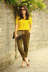 Khaki & Yellow (& #Passion4Fashion Linkup)