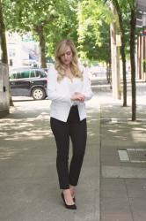 Work Wear | Ruffle Sleeved Blazer