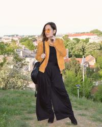 Outfit | Black and yellow