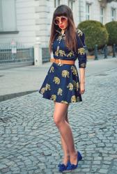 elephant print dress