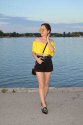 Outfit | Yellow and off the shoulder