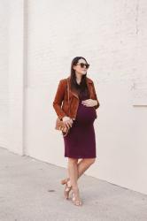 Fall Outfit Ideas: Plum and Suede