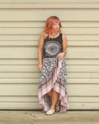 Ruffled Skirt & Graphic Tank Top: The Magic Is In The Moment