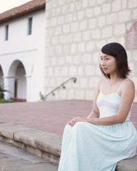 outfit: hanging out at the Santa Barbara Mission Rose Garden