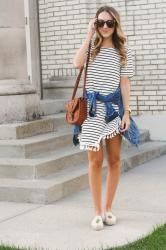 Little Striped Dress With a Twist 