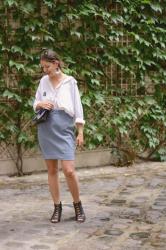 LA CHEMISE BLANCHE OVERSIZE ET ASYMETRIQUE