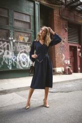 Classic Navy Midi Dress + The Top Designer Steals of the Nordstrom Anniversary Sale