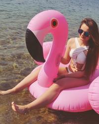 #316 Two swimsuits and pink flamingo :)
