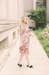 Floral Dress + Messy Hair