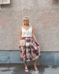 Flowerprint Skirt