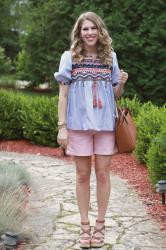 Blue Embroidered Babydoll Top & Phone Case Giveaway