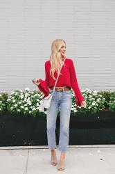 Red Hot Bell Sleeves for Fall