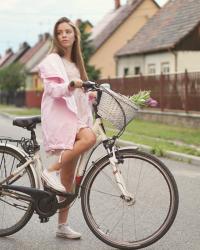 Pastelowa stylizacja na rower | Naoko x Edyta Górniak 