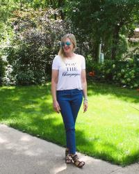 How to Style a Graphic Tee (& Ageless Style Linkup)