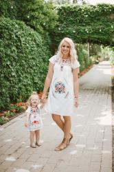 MOMMY AND ME PEASANT STYLE + #WIWT LINK UP!