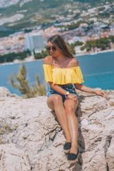 Yellow top in sunny Makarska