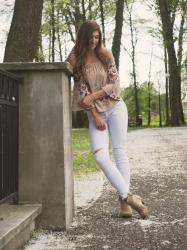 BEIGE FLORAL BLOUSE | GAMISS | DEEZEE