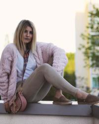Pink Bomber Sweater