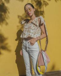 Rachel Comey White Jeans & Chloe Floral Top